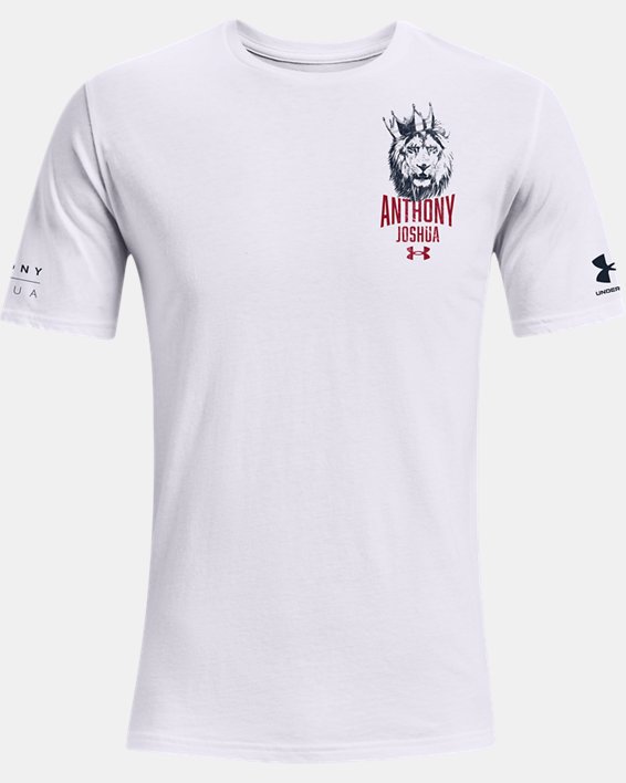T-shirt UA Anthony Joshua King pour hommes, White, pdpMainDesktop image number 2